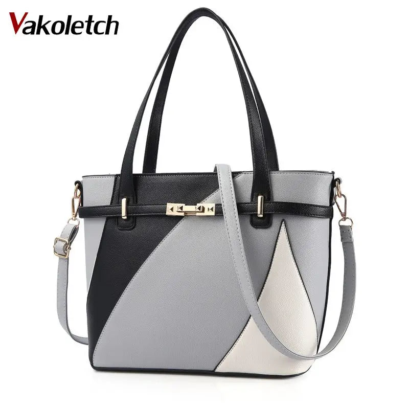 Women's Sequined Chain Messenger Bag PU Leather Handbag