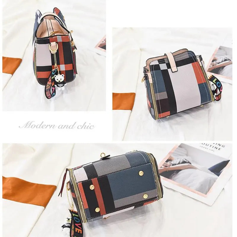 Women Messenger Bag PU Leather Crossbody Shoulder Tote Bag KL724
