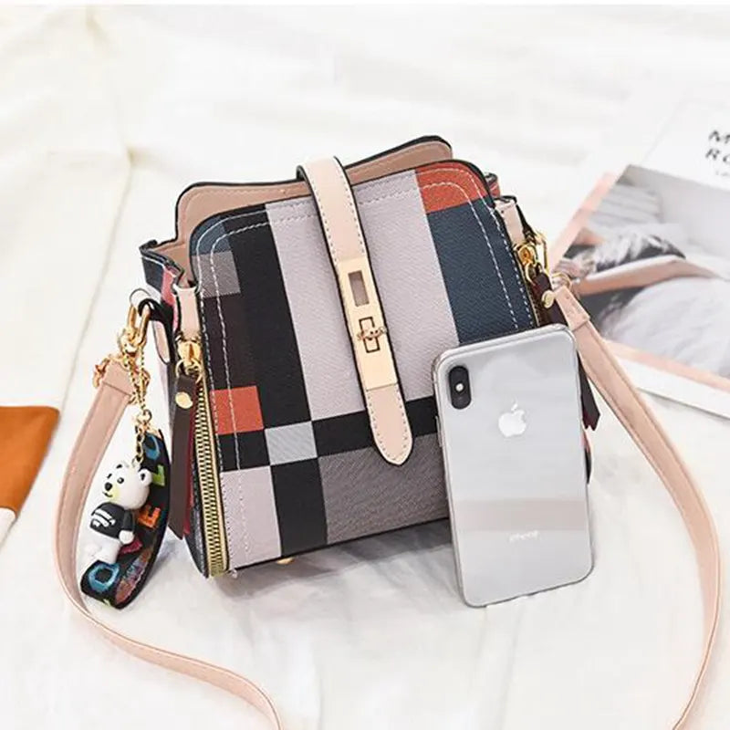 Women Messenger Bag PU Leather Crossbody Shoulder Tote Bag KL724