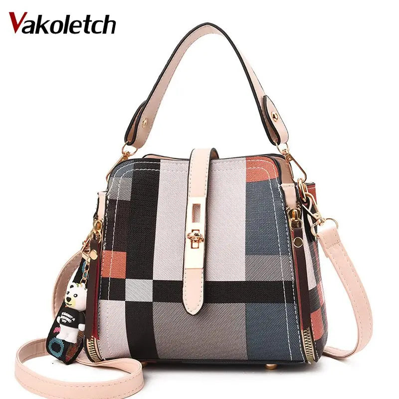 Women Messenger Bag PU Leather Crossbody Shoulder Tote Bag KL724