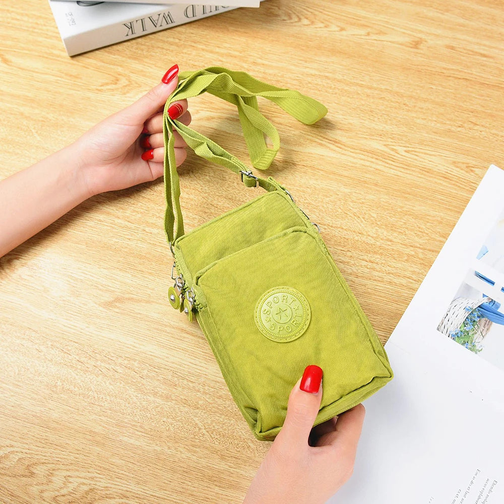 Nylon Crossbody Bag Women Messenger Purse Small Shoulder Bags Lady Wallet
