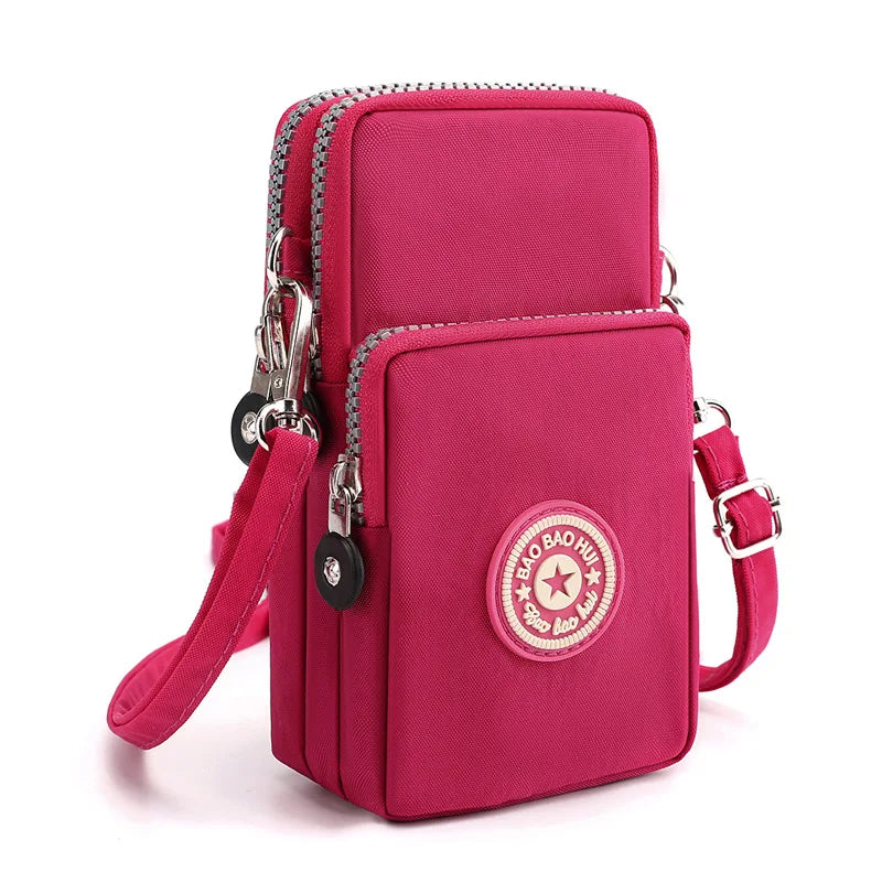 Nylon Crossbody Bag Small Shoulder Messenger Purse Lady Wallet