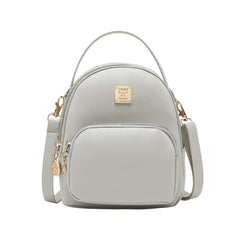 Women's Mini PU Leather Backpack Small School Bag