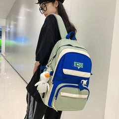 Waterproof Nylon Backpack with Pockets for Women