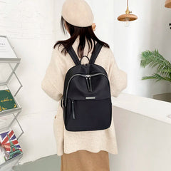 Female Oxford Women Backpack Preppy Style Rucksack