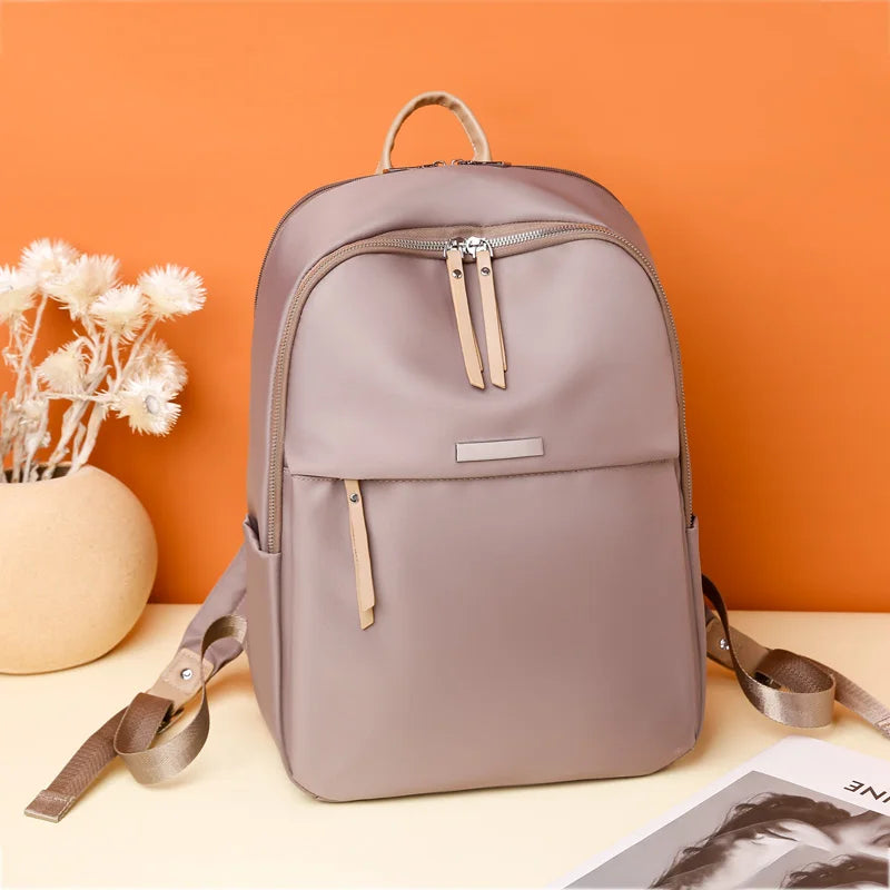 Female Oxford Women Backpack Preppy Style Rucksack