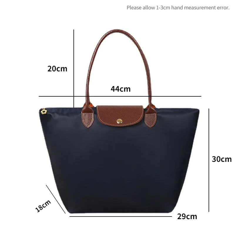 Female Portable Foldable Handbag Woman Lightweight Shopper Bag