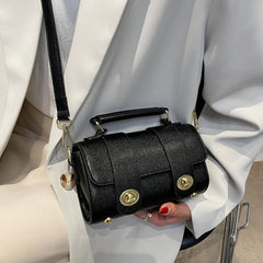 Women's Leather Shoulder Bag Top Handle Crossbody Bag Casual Messenger Bag