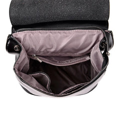 Women's PU Leather School Shoulder Bagpack