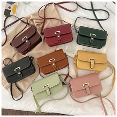 Women's Shoulder Bag Lock Twist Braid Square Retro Small Bag