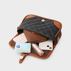 Women's Retro Leather Shoulder Bag with Buckle