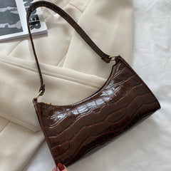 Crocodile Pattern Women Shoulder Bag