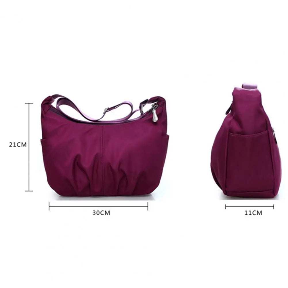 Waterproof Solid Women Large Capacity Crossbody Bags