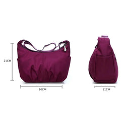 Waterproof Solid Women Large Capacity Crossbody Bags