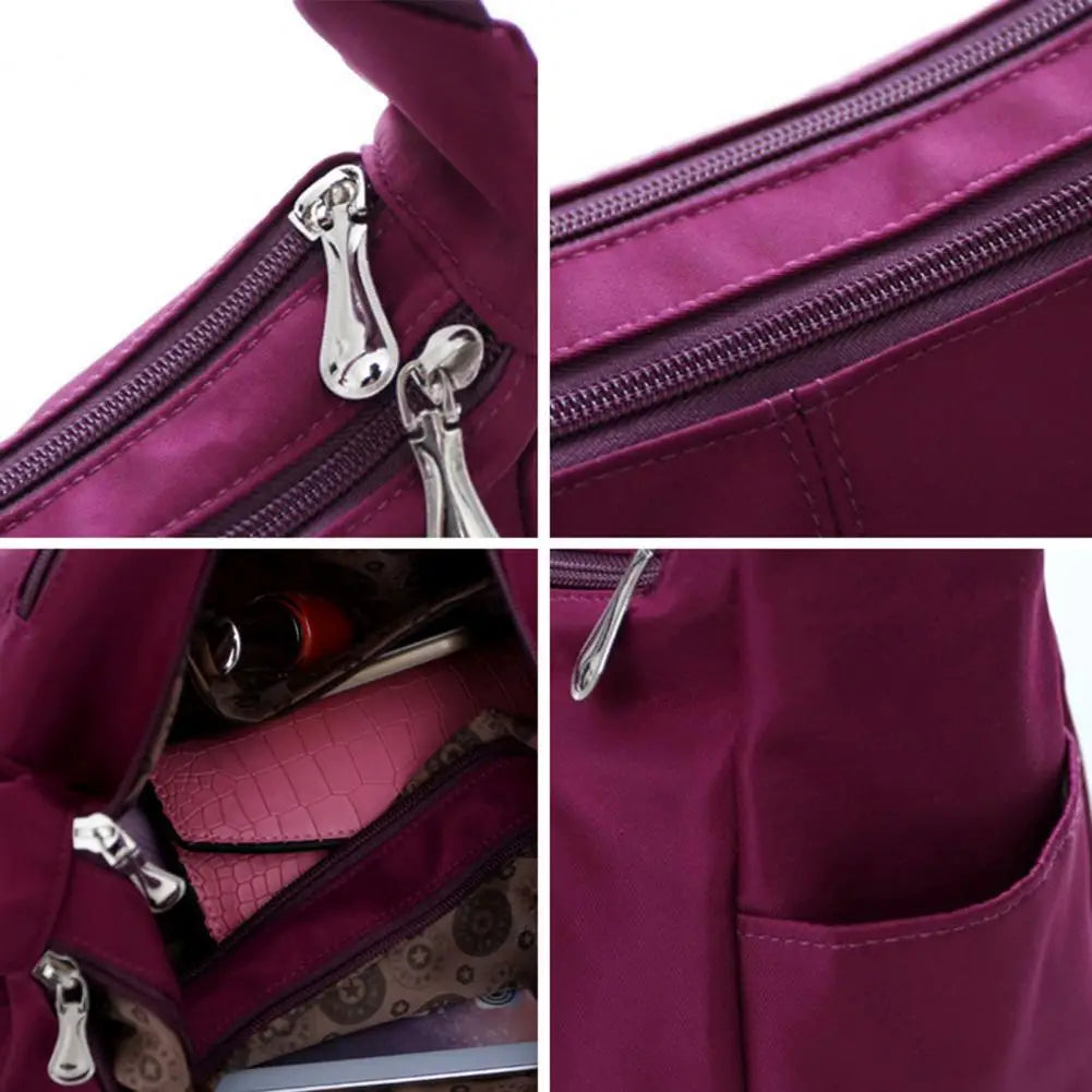 Waterproof Solid Women Large Capacity Crossbody Bags