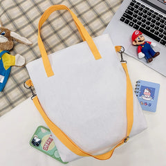 Large Canvas Shoulder Bag Women Vintage Tote Handbag