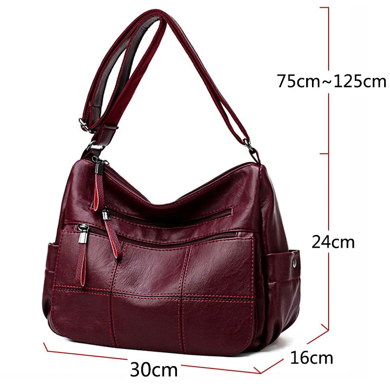 Stylish Soft Leather Women's Crossbody Bag