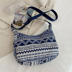 Female Shoulder Messenger Bag Ethnic Style Canvas Shoulder Bag