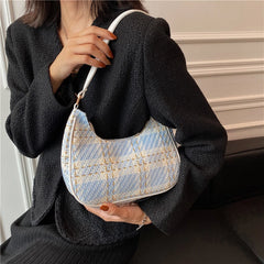 Mini Plaid Shoulder Bag for Women