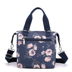 Flower Women Crossbody Bag Large Capacity Nylon Top-Handle Bags