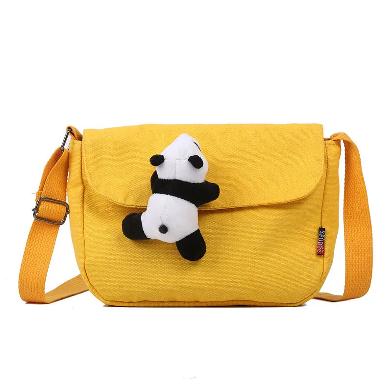 Female Small Bag Little Fresh Bread Casual Canvas Students Single Shoulder Bag