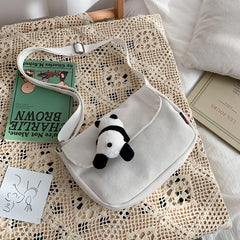 Female Small Bag Little Fresh Bread Casual Canvas Students Single Shoulder Bag