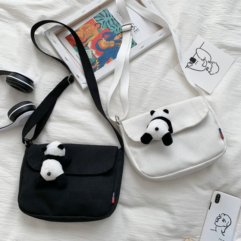 Female Small Bag Little Fresh Bread Casual Canvas Students Single Shoulder Bag