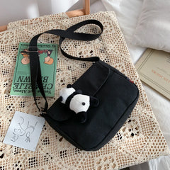 Female Small Bag Little Fresh Bread Casual Canvas Students Single Shoulder Bag