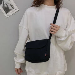 Female Small Bag Little Fresh Bread Casual Canvas Students Single Shoulder Bag