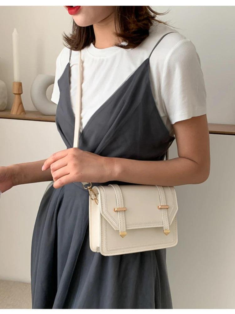 Small Crossbody Bags for Women Lightweight PU Leather Messenger Shoulder Bag