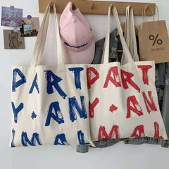 Female Student Portable Shoulder Canvas High-capacity Art School Shopping