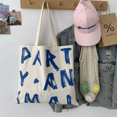 Female Student Portable Shoulder Canvas High-capacity Art School Shopping