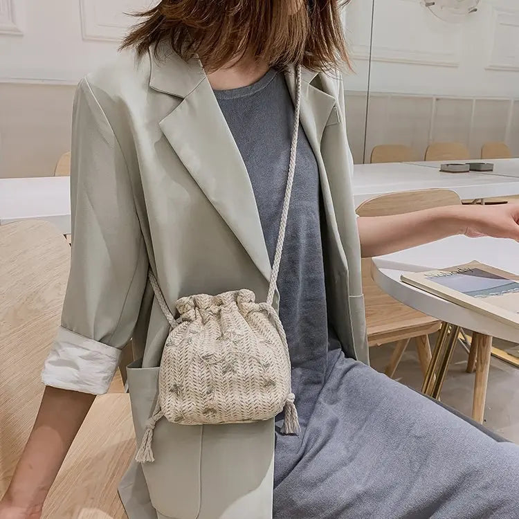 Small Fresh Flower Shoulder Bags for Women