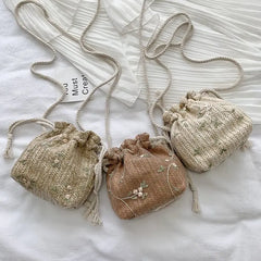 Small Fresh Flower Shoulder Bags for Women