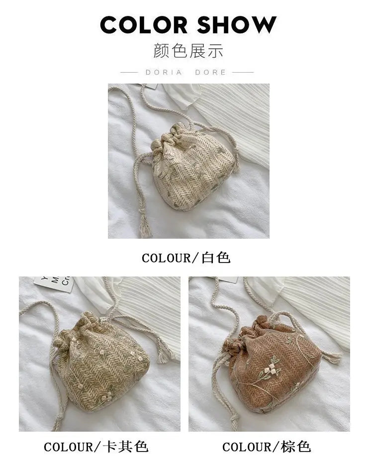 Small Fresh Flower Shoulder Bags for Women