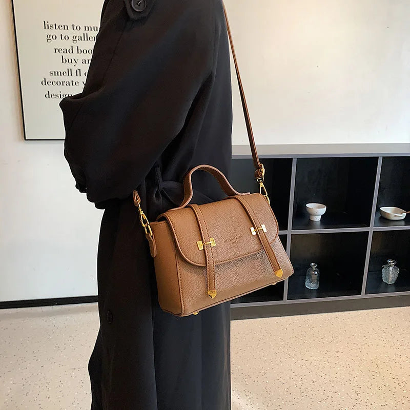 Women's Cross-body Texture Tote Bag with Senior Sense