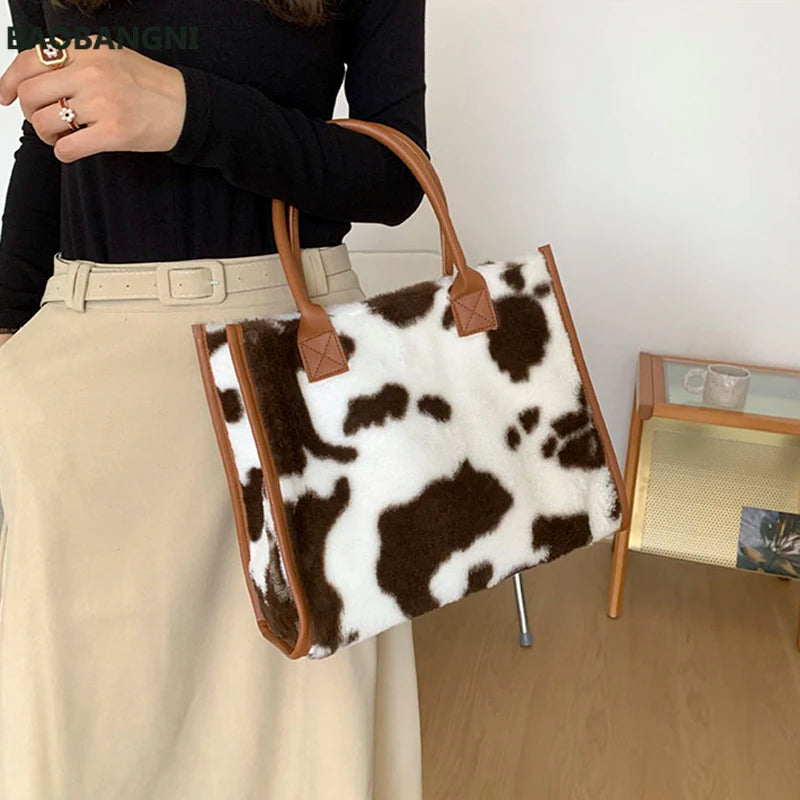 Women's Large Capacity Felt Shopper Bag