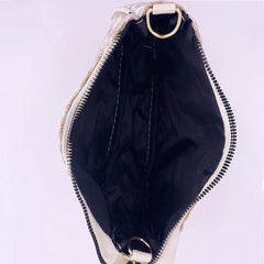 Vintage Plaid Printing Shoulder Bags with Mini Round Purse Pendant