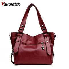 Vintage Satchel Bag Pu Leather Handbag Shoulder Bag KL348