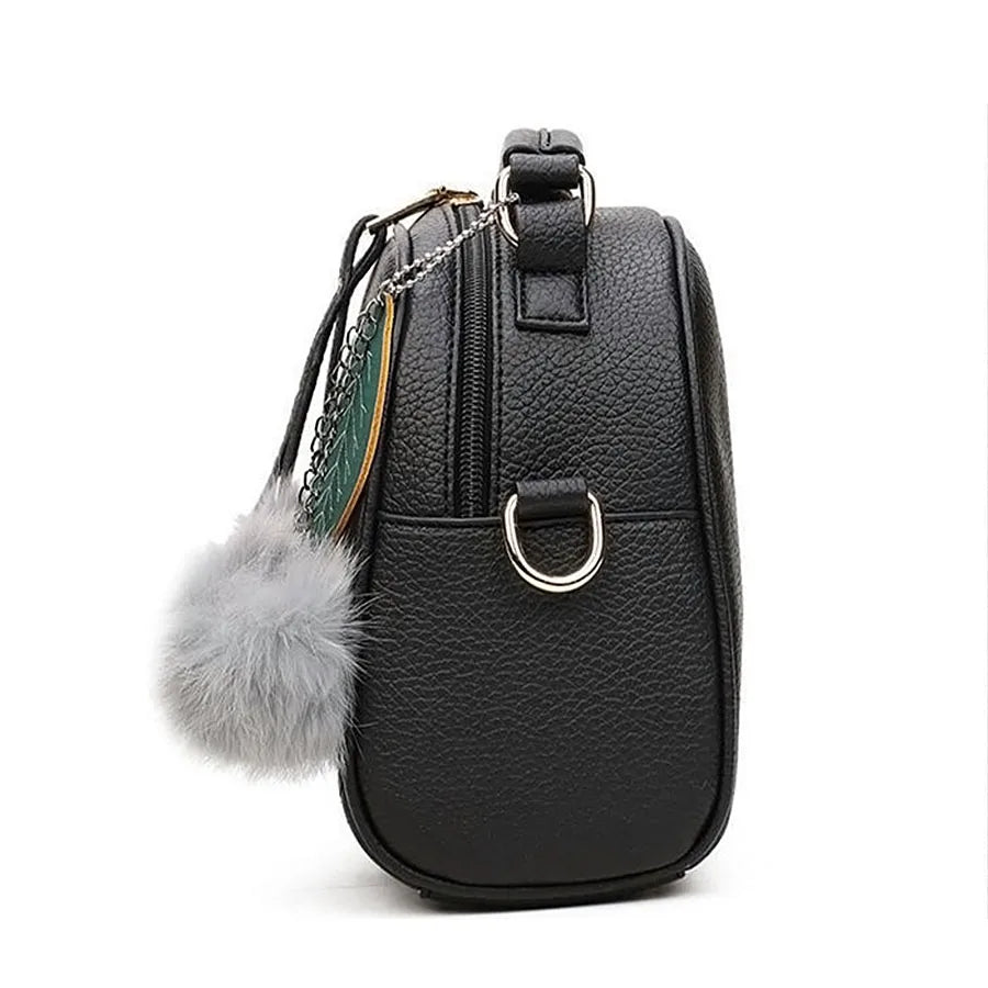 Women's Shoulder Bag Crossbody Handbag Travel Hairball Bag