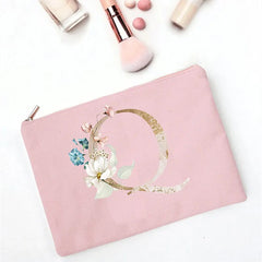 Pink Clutches Print Bag Organizer For Cosmetics Wristlets Handbags