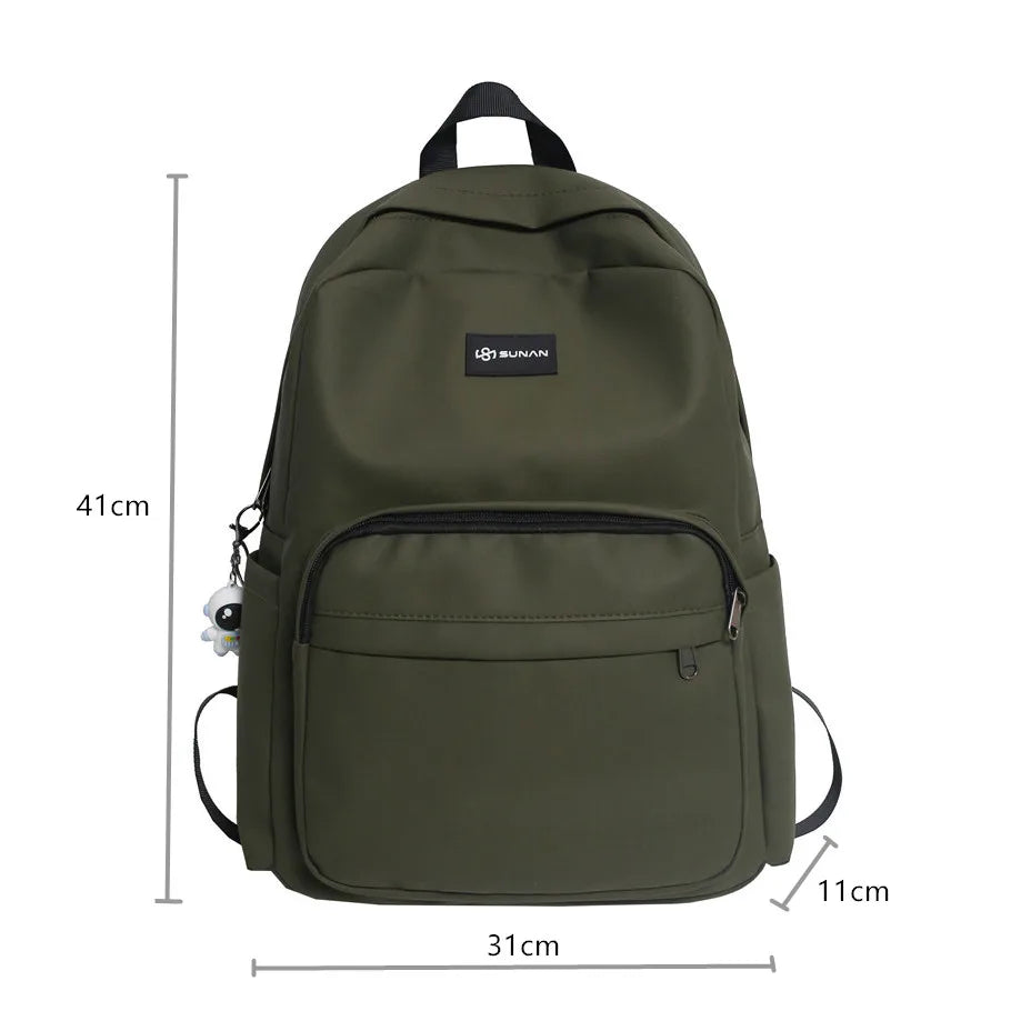Men's Army Green Laptop Backpack for College Students