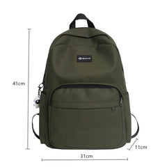 Men's Army Green Laptop Backpack for College Students