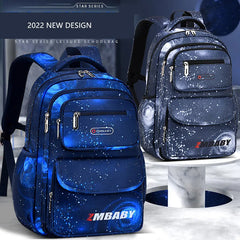 Boys Waterproof Nylon School Backpack