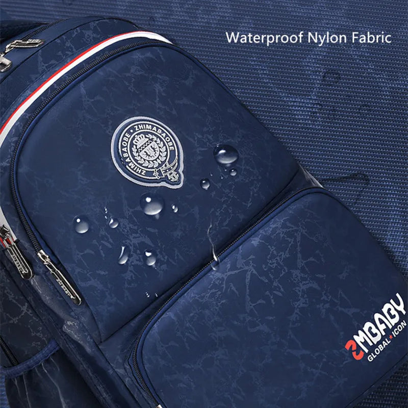 Boys School Backpack Waterproof Large Capacity Bag