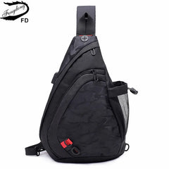 Camouflage Sling Chest Bag Waterproof Small Crossbody Bag
