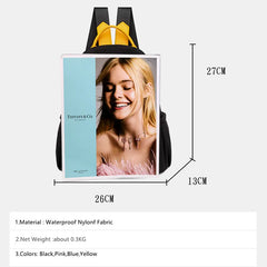 Yellow Mini Backpack Casual Sport Mobile Phone Book Bag