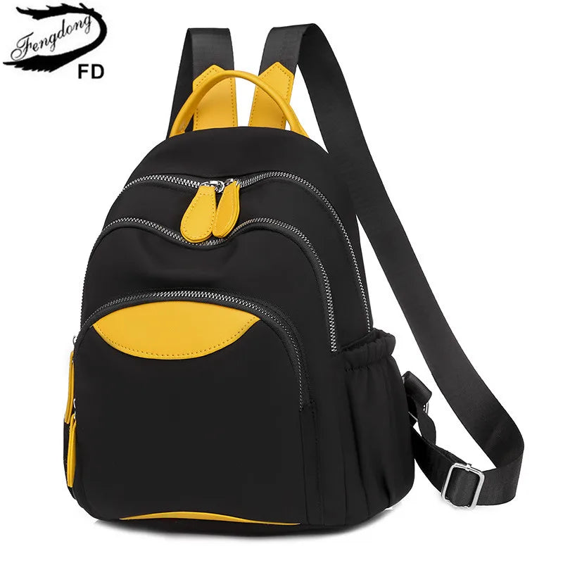 Yellow Mini Backpack Casual Sport Mobile Phone Book Bag