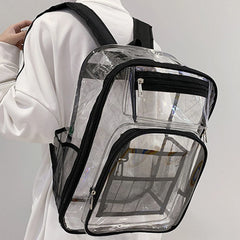 Clear Security Backpack PVC Waterproof Adjustable Straps