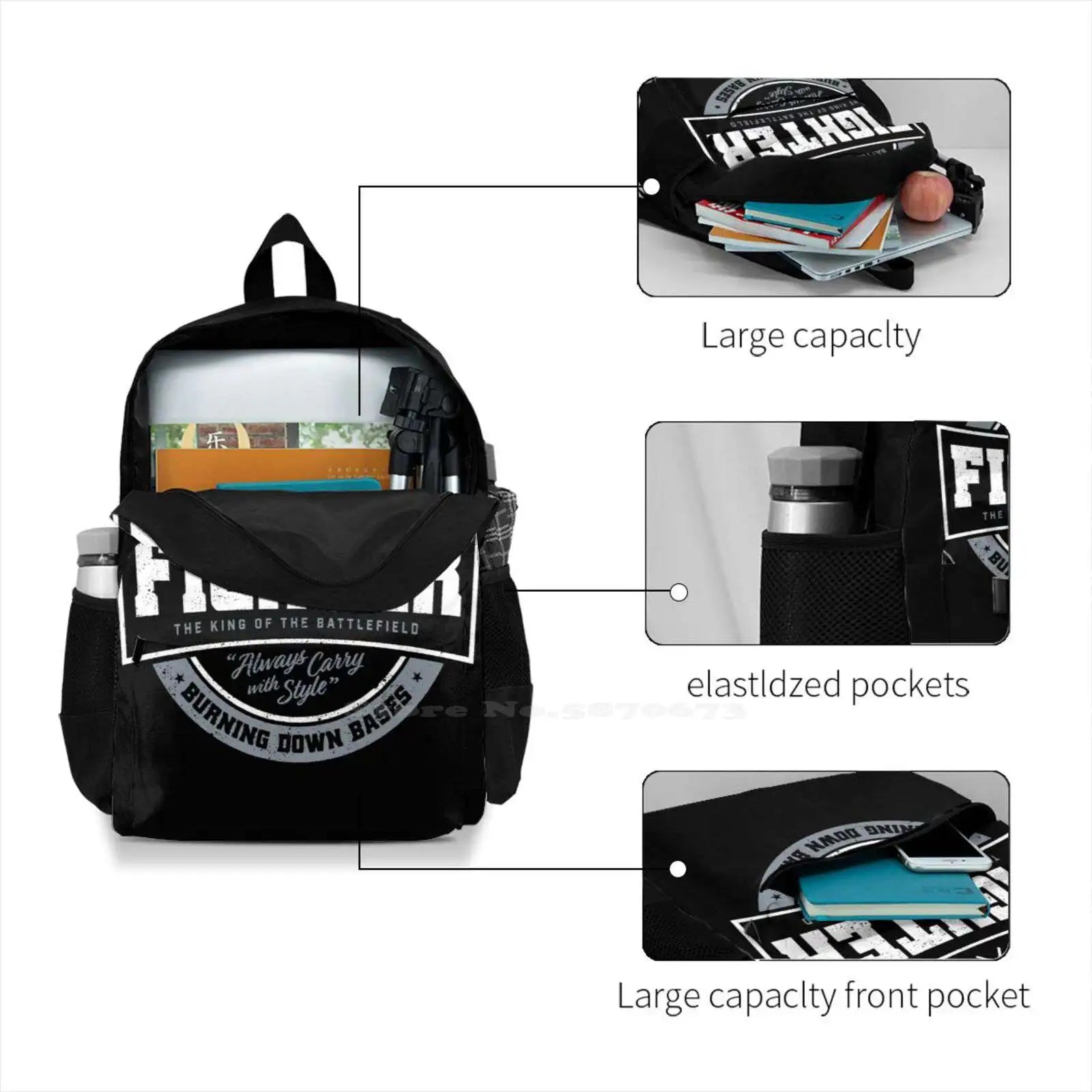 Fighter Bag Backpack For Gaming Men Women